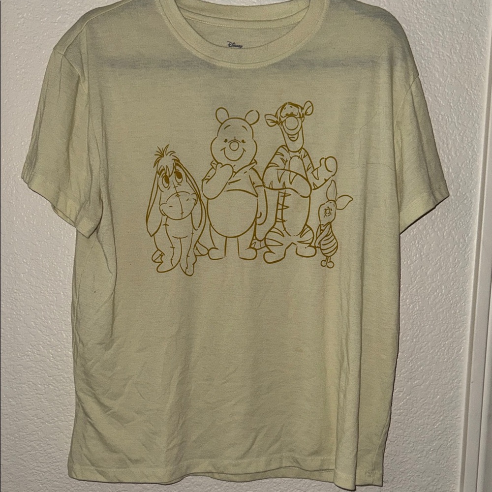 Disney Cream Tee with Winnie the Pooh Characters